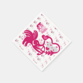 SERVIETTE EN PAPIER LUCKY LOVE ELEPHANT CUPID ELEPHANT BY MASANSER (Coin)