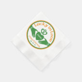Serviette En Papier Lucky Love Irish Claddagh Mariage personnalisé (Coin)