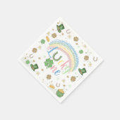 Serviette En Papier Lucky One Rainbow Birthday Napkins (Coin)