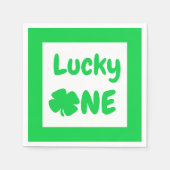 Serviette En Papier Lucky One St Patrick's Day 1er anniversaire (Devant)