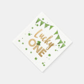 Serviette En Papier Lucky One St Patrick's Day Papier Napkin Clover Bo (Coin)