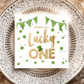 Serviette En Papier Lucky One St Patrick's Day Papier Plaque Clover Bo