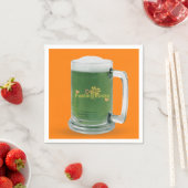 Serviette En Papier Lucky St. Patrick's Day Green Beer (En situation)