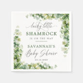 Serviette En Papier LuckyLittle Shamrock St. Patrick's Day Baby shower (Devant)