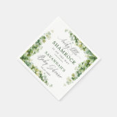 Serviette En Papier LuckyLittle Shamrock St. Patrick's Day Baby shower (Coin)