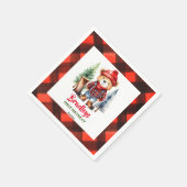Serviette En Papier Lumberjack partie vaisselle joli ours en peluche (Coin)