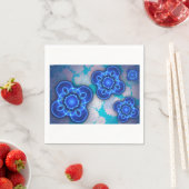 Serviette En Papier Lumière bleue (En situation)