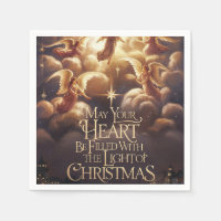 Lumière de Noël Angélique carte postale design