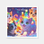 Serviette En Papier Lumière de Noël enchantée (Devant)