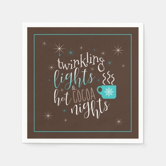 Serviette En Papier Lumières à allumer Hot Cocaca Nights ID593 (Devant)