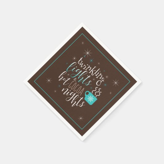 Serviette En Papier Lumières à allumer Hot Cocaca Nights ID593 (Coin)