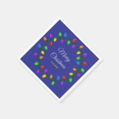 Serviette En Papier Lumières de Noël (Coin)