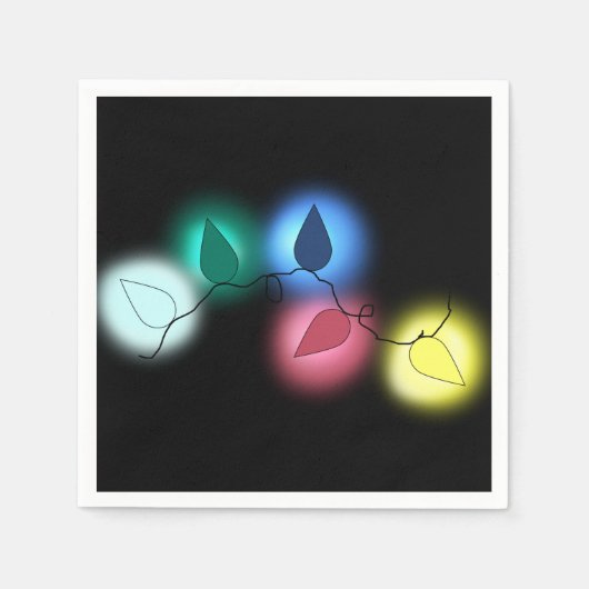 Serviette En Papier lumières de noël (Devant)