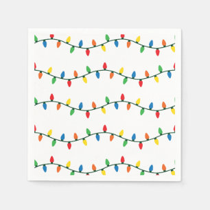 Serviette En Papier Lumières de Noël de scintillement