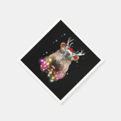 Serviette En Papier Lumières de Noël Hippo Fiona Hippopotamus Lover (Coin)