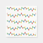 Serviette En Papier Lumières de Noël scintillantes (Devant)