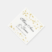 Serviette En Papier Lumières de Parties scintillant mariage Faux Gold (Coin)