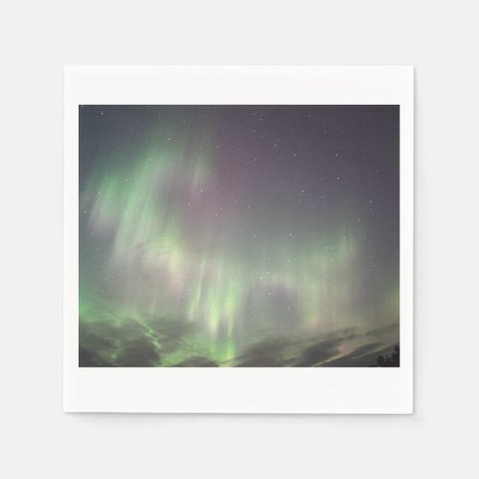 Serviette En Papier Lumières du Nord (Devant)