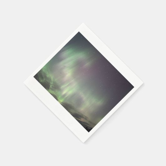 Serviette En Papier Lumières du Nord (Coin)