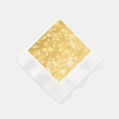 Serviette en papier Lumières Fées Dorées (Coin)