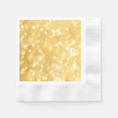 Serviette en papier Lumières Fées Dorées (Devant)