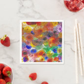 Serviette En Papier Lumières florales Abstraites (En situation)