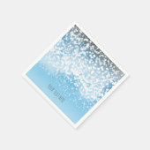 Serviette En Papier Lumières scintillantes Menu Romantique Winter Wond (Coin)