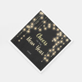 Serviette En Papier Lumières suspendues Jour de l'An (Coin)