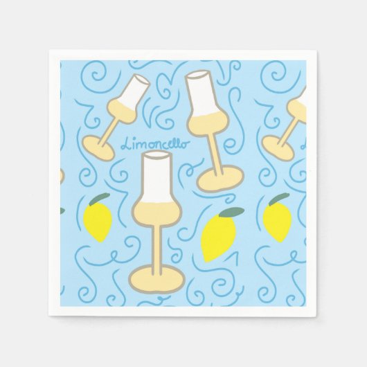 Serviette En Papier Lumineux Limoncello (Devant)