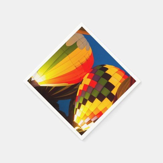 Serviette En Papier Luminosité des ballons à air chaud (Coin)