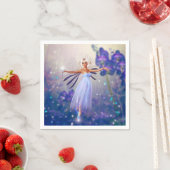 Serviette En Papier Lunaria, la fée crépusculaire (En situation)