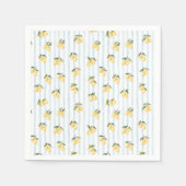 Serviette En Papier Lunch Bridal Shower Italien Bleu Citron (Devant)
