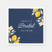 Serviette En Papier Lunch de mariage aux agrumes et citron (Devant)