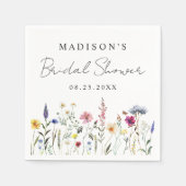 Serviette En Papier Lunch de mariage champêtre élégant (Devant)