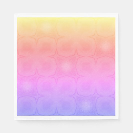Serviette En Papier Luncheon Paper Napkins in pink purple yellow (Devant)