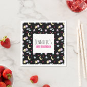 Serviette En Papier Lune, étoiles et nuages Motif à l'anniversaire noi (En situation)
