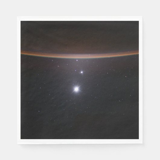 Serviette En Papier Lune, Vénus, Jupiter et Terre (ISS) (NASA) (Espace (Devant)