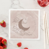 Serviette En Papier Lunes (En situation)