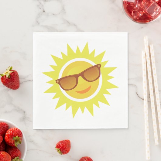 Serviette En Papier Lunettes de soleil (En situation)