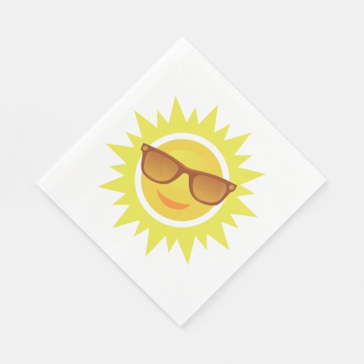 Serviette En Papier Lunettes de soleil (Coin)