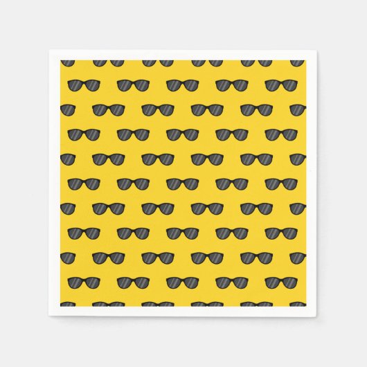 Serviette En Papier Lunettes de soleil de dessin cool (Devant)