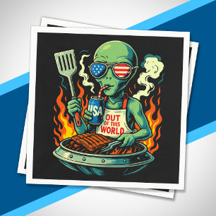 Serviette En Papier Lunettes de soleil drapeau américain grill BBQ ext