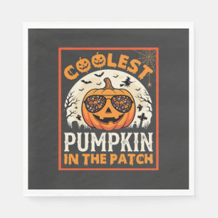 Serviette En Papier Lunettes de soleil Halloween Citrouille la plus co