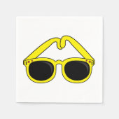 Serviette En Papier Lunettes de soleil jaune Sunnies Papier Naples (Devant)