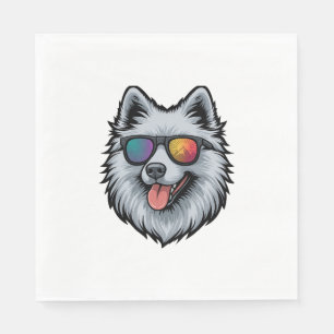 Serviette En Papier Lunettes de soleil pour chien Montagne Coucher de 