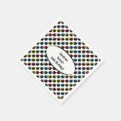 Serviette En Papier Lunettes de soleil rétro Primaire (Coin)
