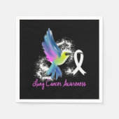 Serviette En Papier Lung Awareness Pearl Ribbon (Devant)