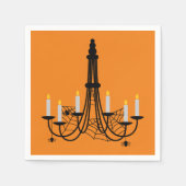 Serviette En Papier Lustre d'araignée Halloween gothique (Devant)