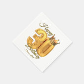 Serviette En Papier Luxe Elégant Golden Royal Crown 30e anniversaire (Coin)