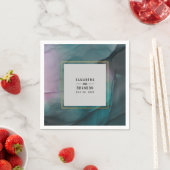 Serviette En Papier Luxe Marbre Enk Laver Bijoux Mariage (En situation)